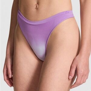 3/25$ NWT PINK Victoria’s Secret Purple Ombre Seamless High Leg Thong – XS